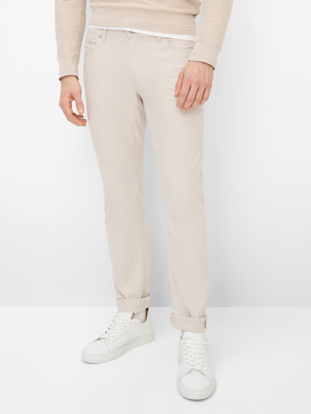 Brax | Style Chuck Pants | Modern Fit | Light Beige | Waist 35” Inseam 30”